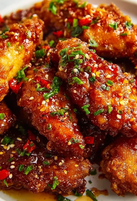 Crispy Hot Honey Chicken Bites
