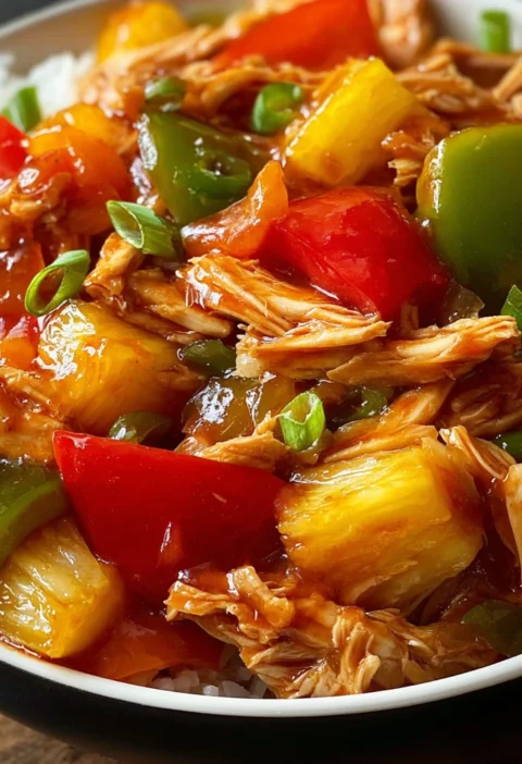 Hawaiian Crockpot Chicken Steps Blissful Flavor