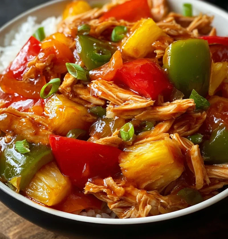 Hawaiian Crockpot Chicken Steps Blissful Flavor