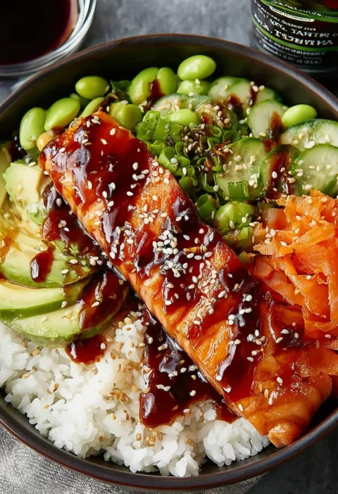 Make Flavorful Salmon Rice Bowl Stepbystep