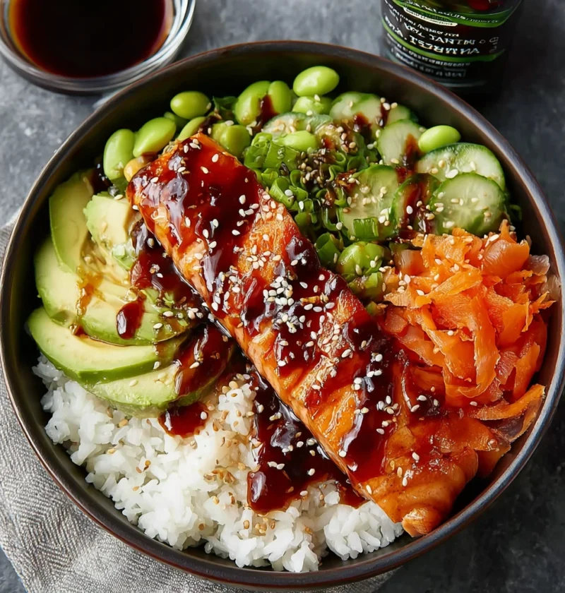 Make Flavorful Salmon Rice Bowl Stepbystep