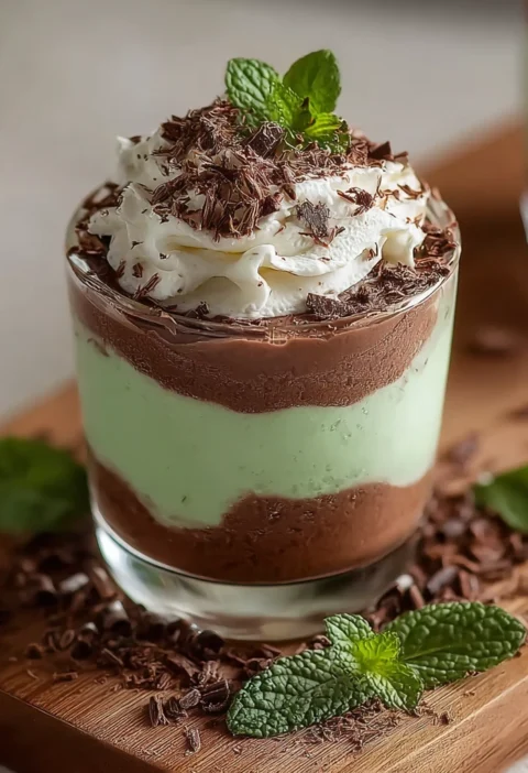 Make Healthy Shamrock Shake Pudding Cups