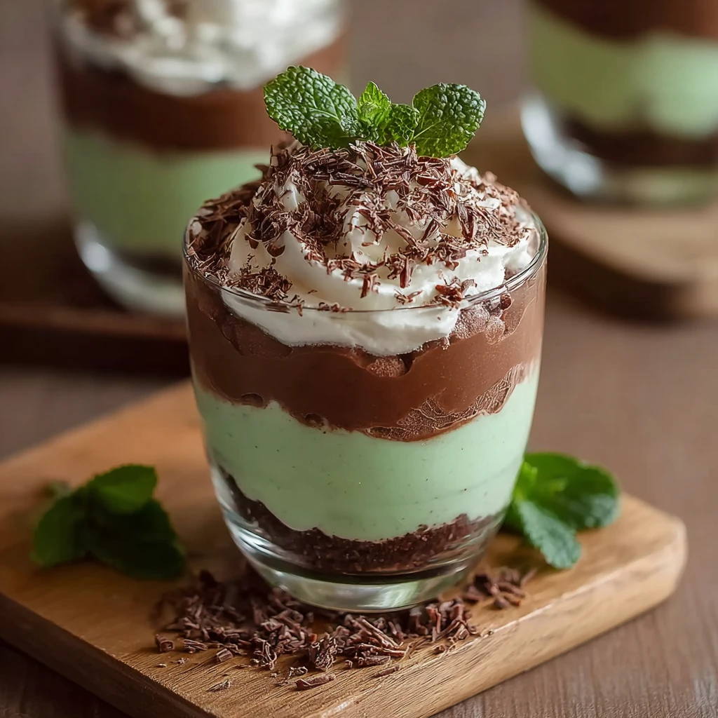 Make Healthy Shamrock Shake Pudding Cups