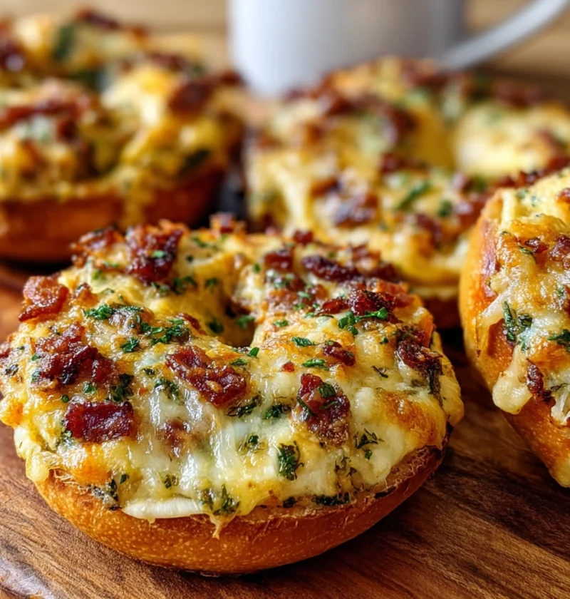Quiche Stuffed Bagels 4serving Breakfast Busy Mornings
