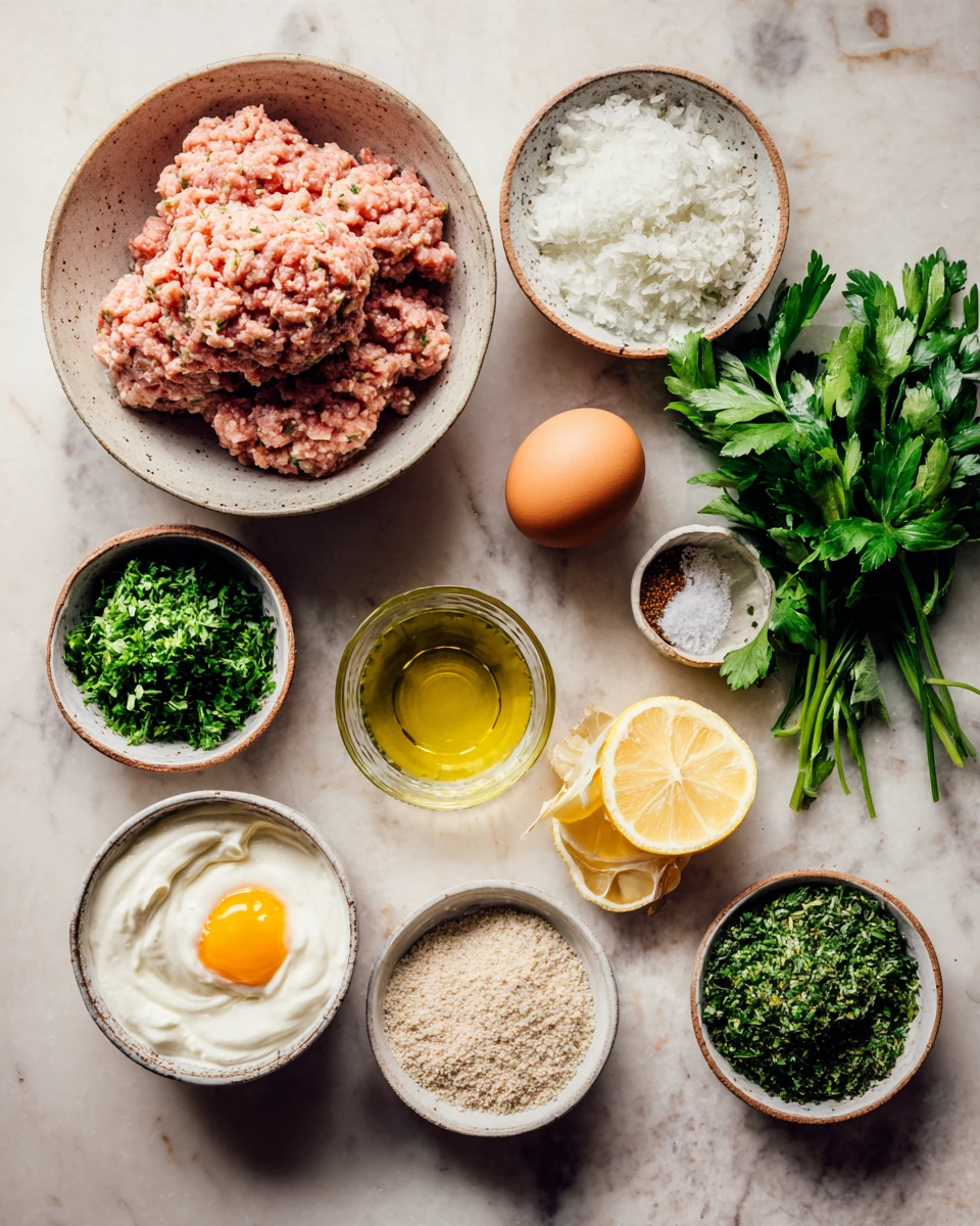 Savory Chicken Kofta Garlic Sauce