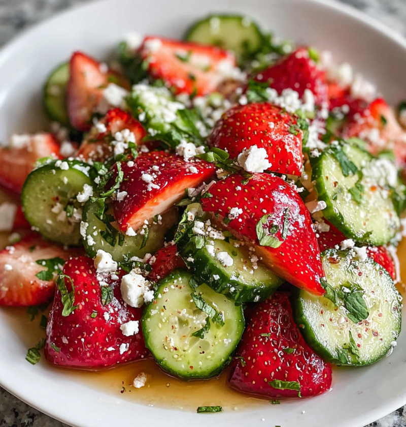 Cucumber Strawberry Salad