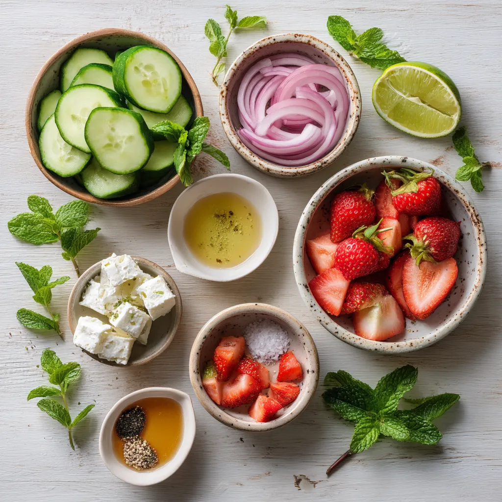 Cucumber Strawberry Salad