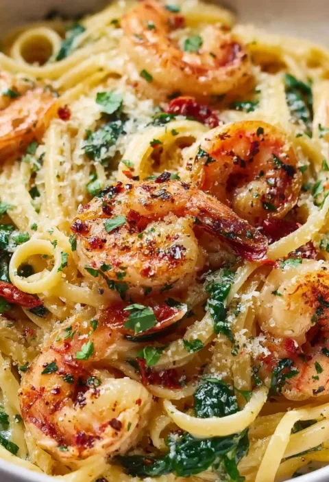Creamy Tuscan Garlic Butter Shrimp Pasta 30min Recipe
