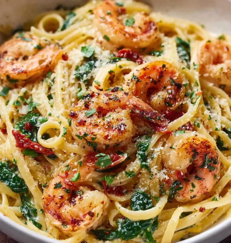 Creamy Tuscan Garlic Butter Shrimp Pasta 30min Recipe