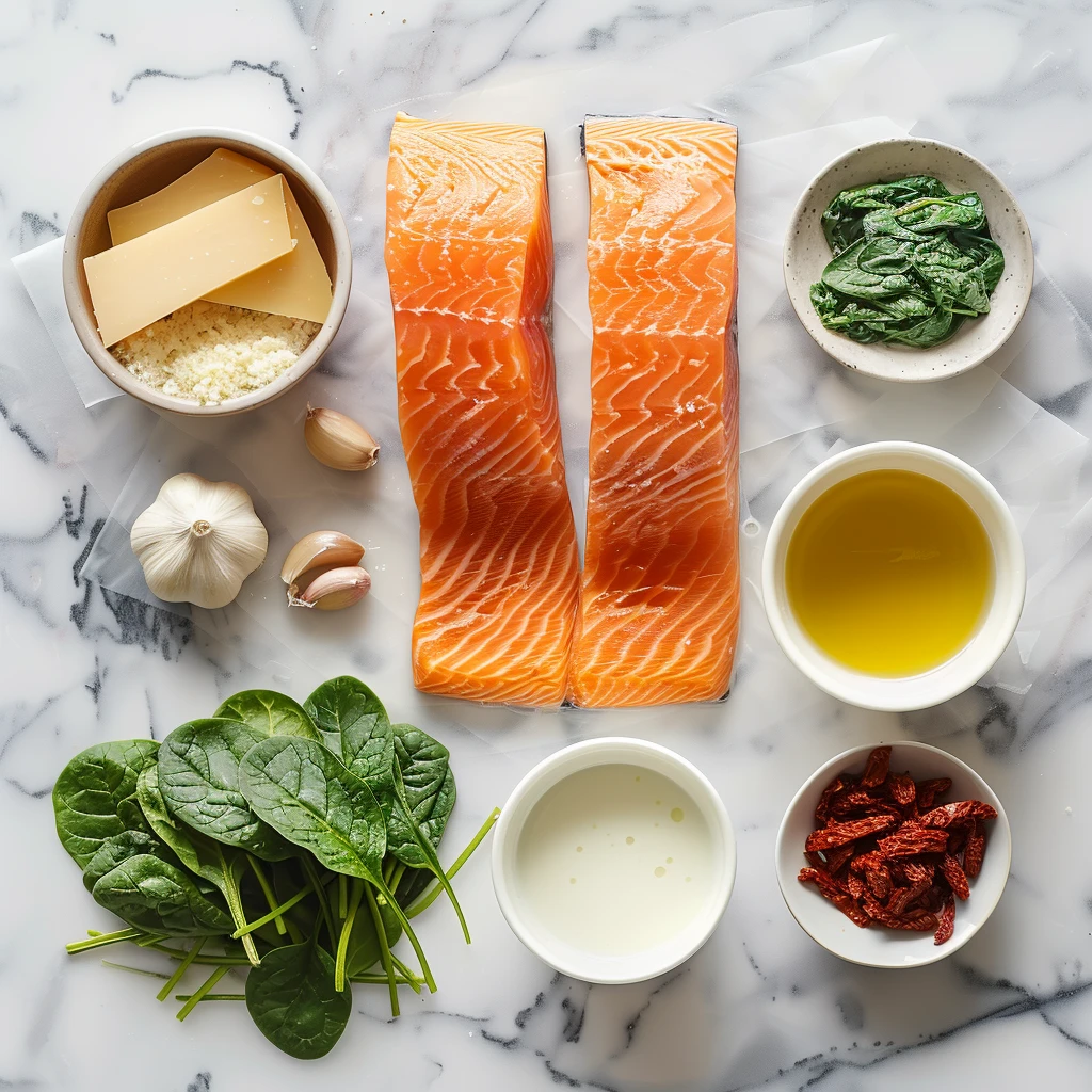 Creamy Tuscan Salmon Sundried Tomatoes