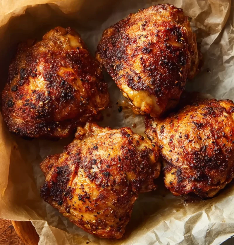 Crispy Air Fryer Chicken Thighs Recipe Image