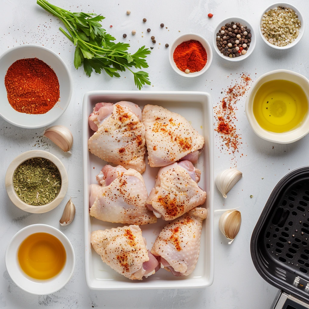 Crispy Air Fryer Chicken Thighs Recipe