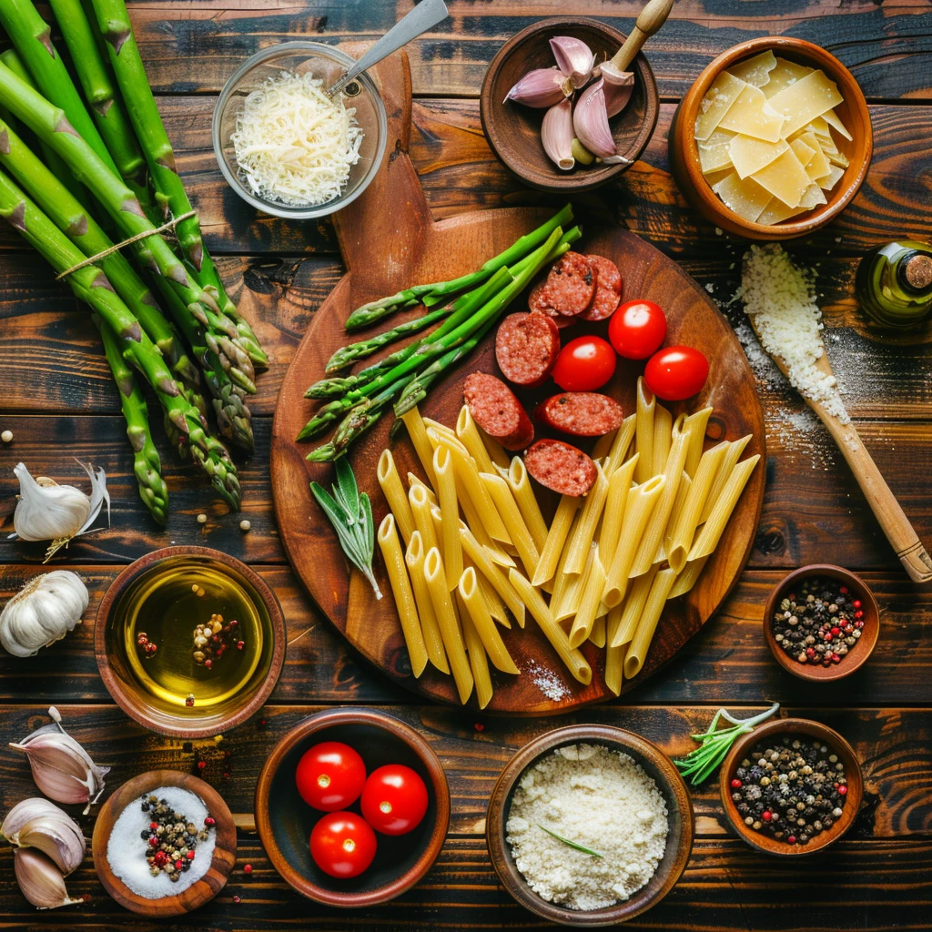 Sausage Asparagus Pasta Recipe