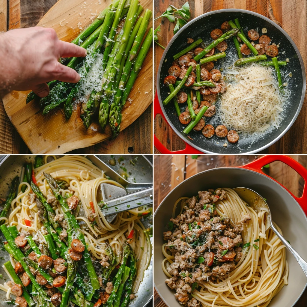 Sausage Asparagus Pasta Recipe