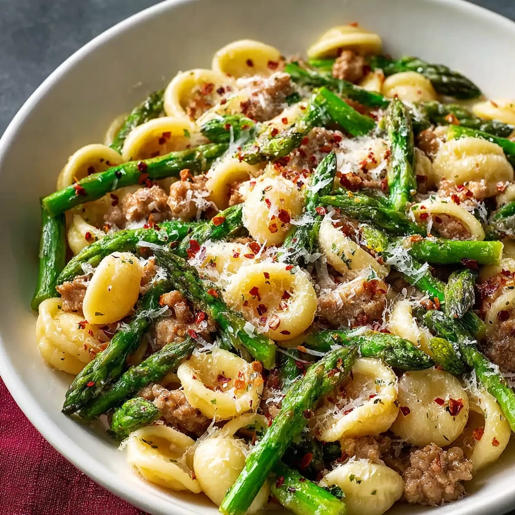 Sausage Asparagus Pasta Recipe