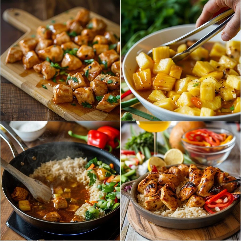 Hawaiian Chicken Bowls Sweet Savory