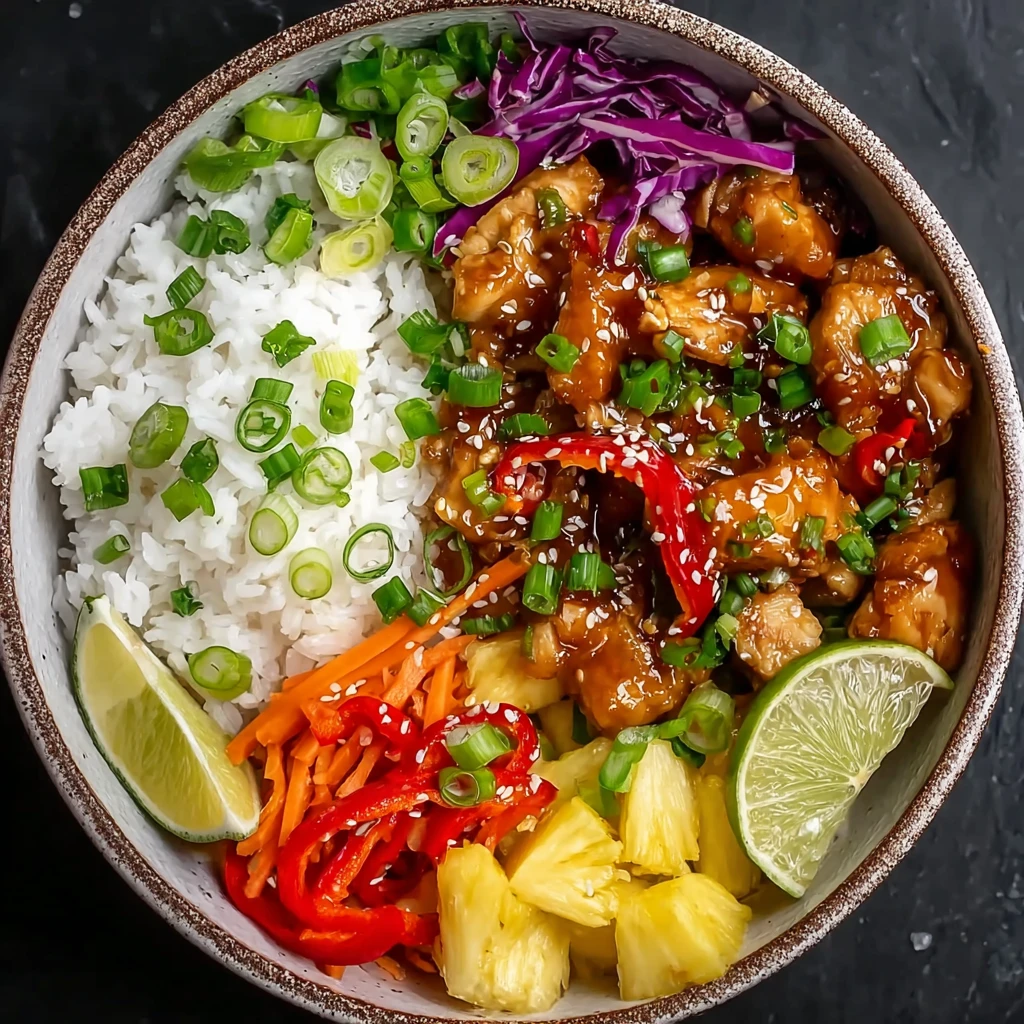 Hawaiian Chicken Bowls Sweet Savory