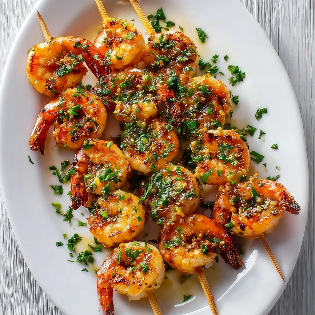 Juicy Mediterranean Grilled Shrimp Skewers