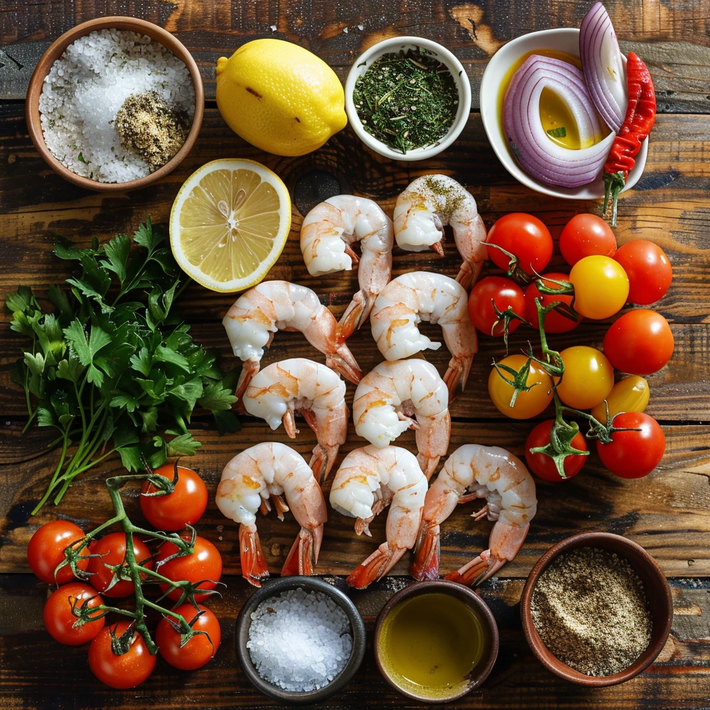 Juicy Mediterranean Grilled Shrimp Skewers