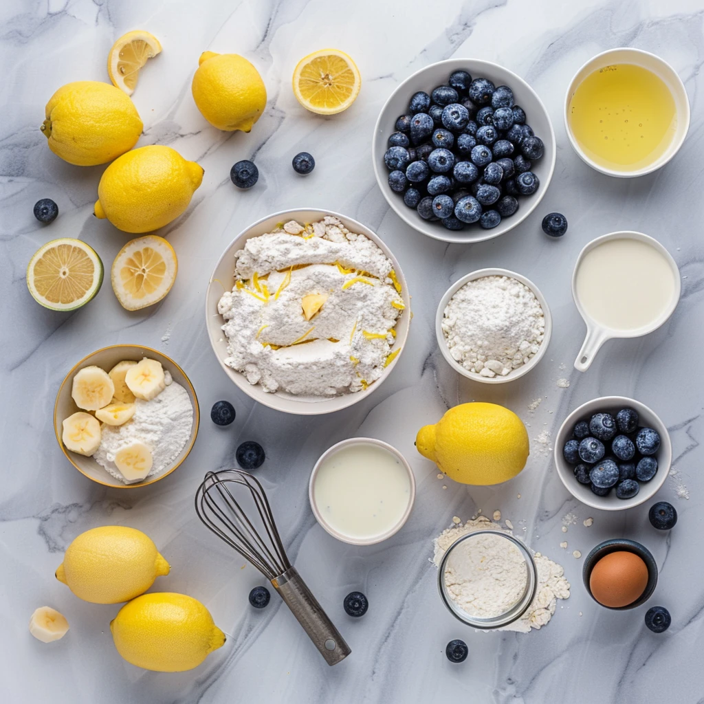 Lemon Blueberry Loaf Cake Glaze