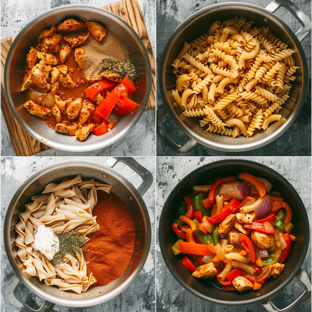 One Pot Creamy Cajun Chicken Pasta