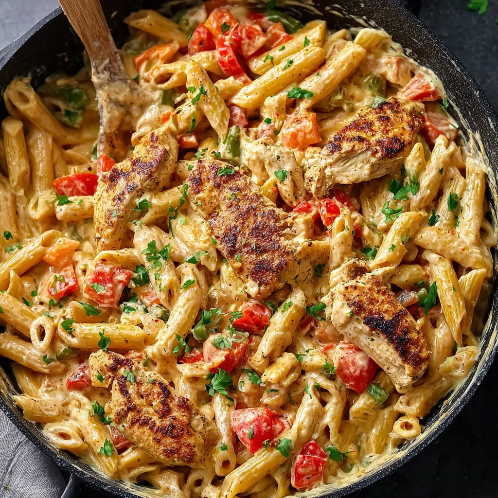 One Pot Creamy Cajun Chicken Pasta