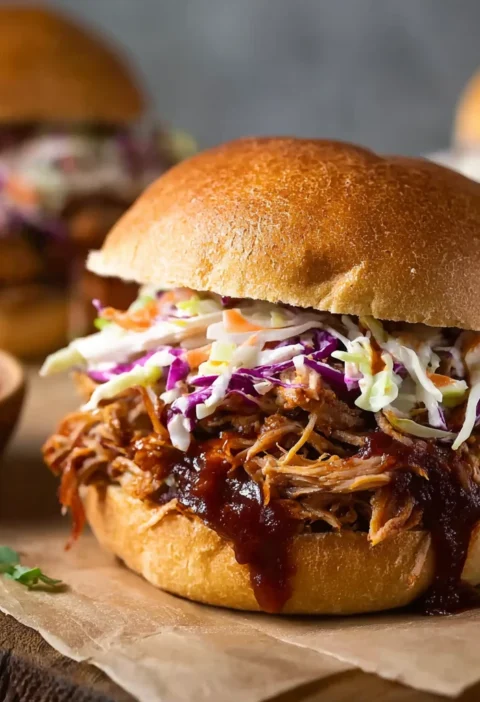 Slow Cooker Bbq Pulled Pork Sandwiches Recipe Image