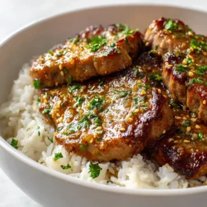 Slow Cooker Honey Garlic Butter Pork Chops
