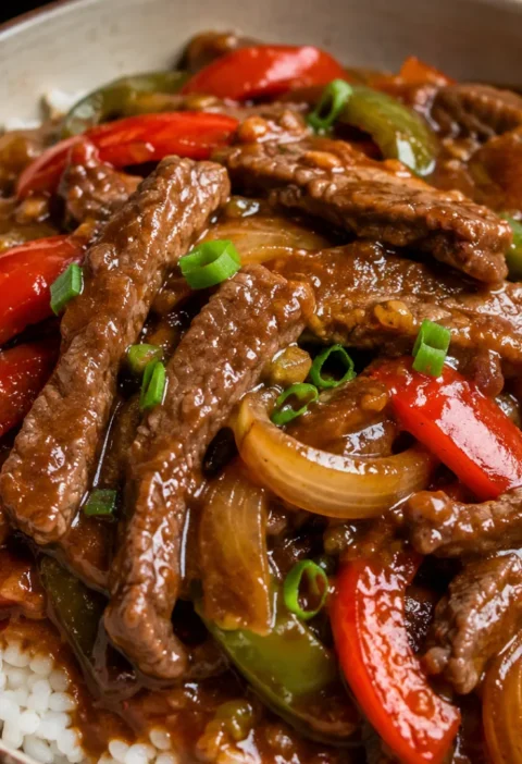 Crockpot Pepper Steak
