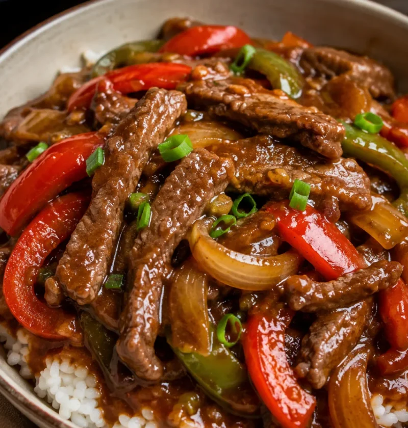 Crockpot Pepper Steak