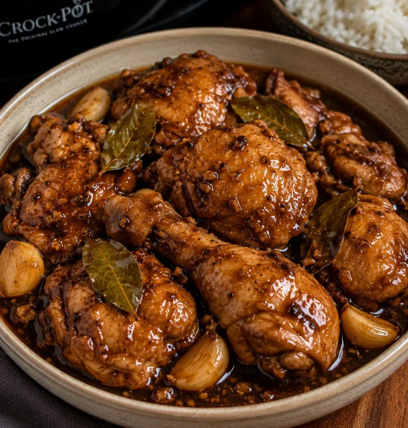 Slow Cooker Adobo Chicken