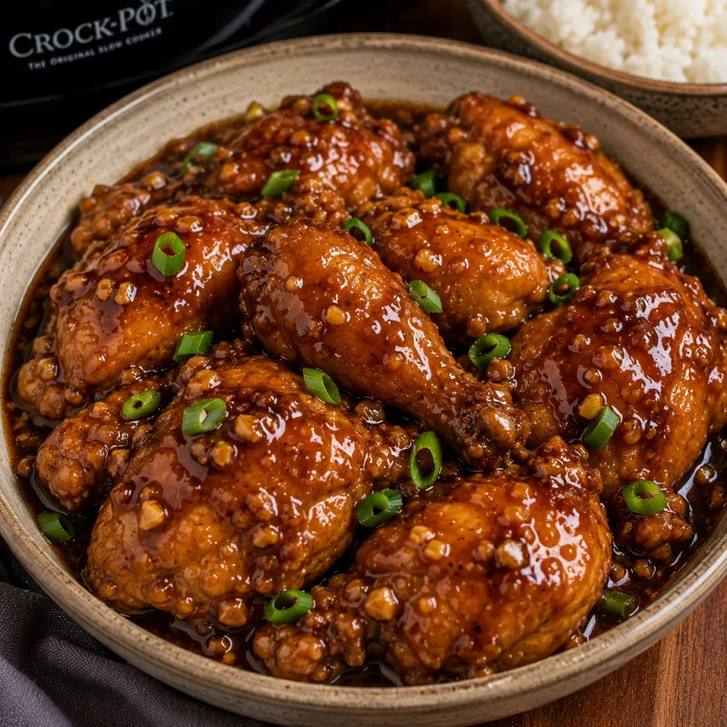 Slow Cooker Honey Garlic Chicken