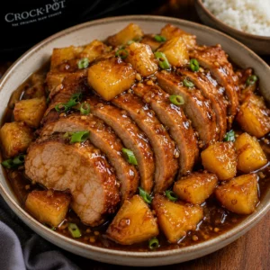 Slow Cooker Pineapple Pork Loin
