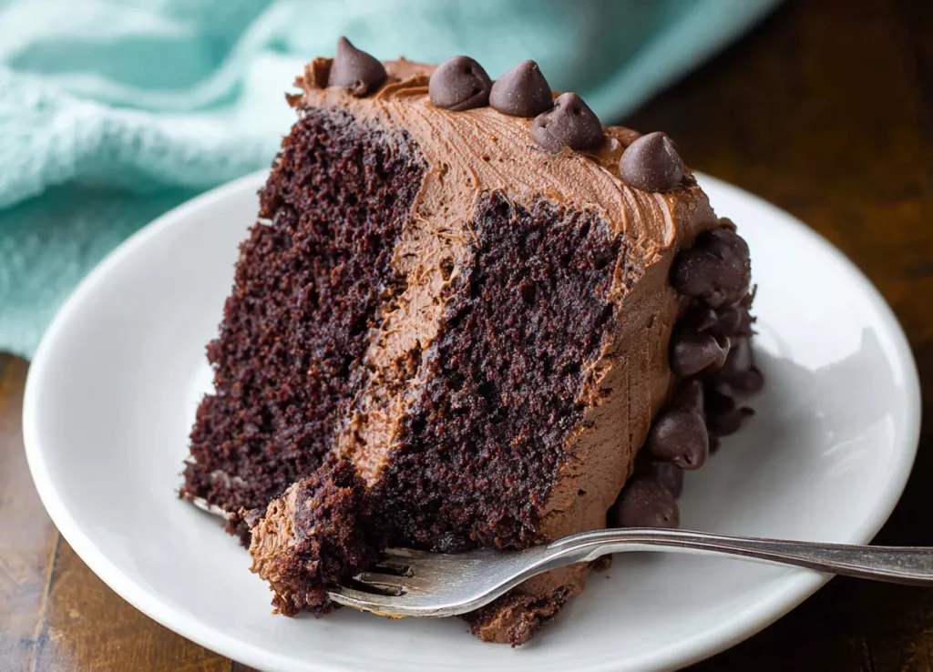 Triple Chocolate Cake Recipe (Fudgy & Rich)
