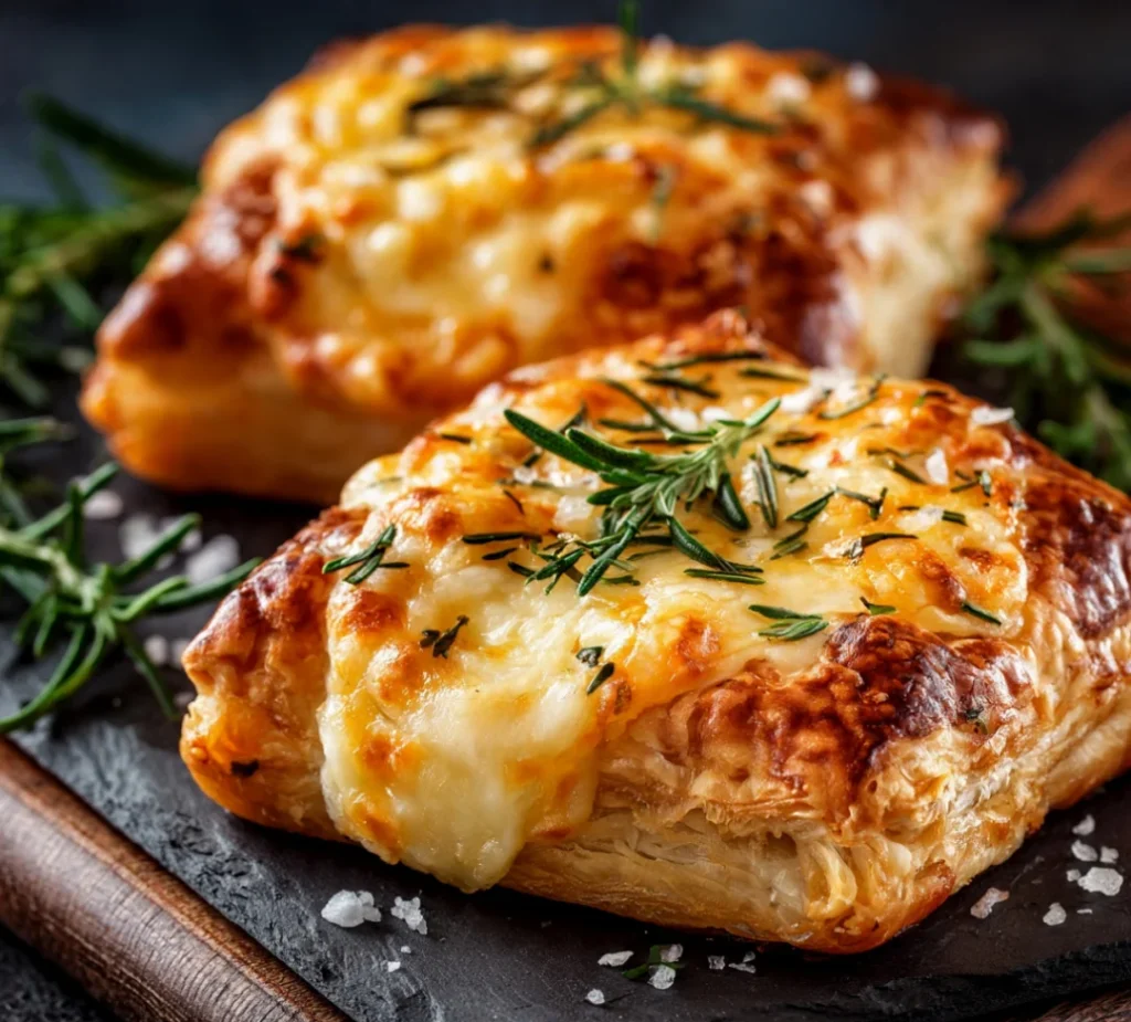 Baked Puff Pastry with Melted Cheese and Rosemary & Easy tips