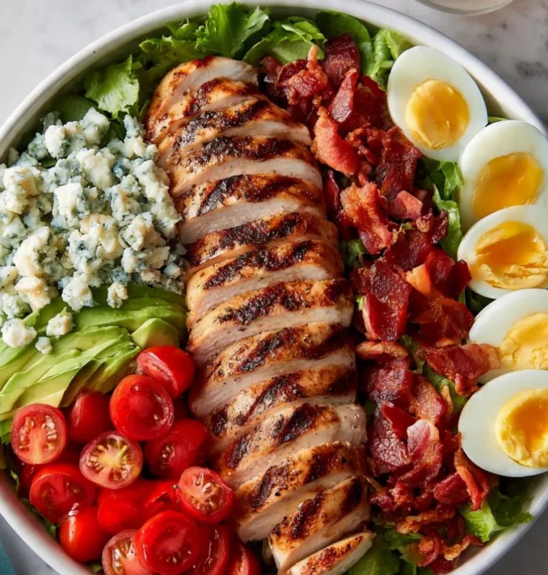 Chicken Cobb Salad with Blue Cheese - Chicken Cobb Salad with Blue Cheese