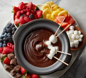 Classic Crockpot Chocolate Fondue