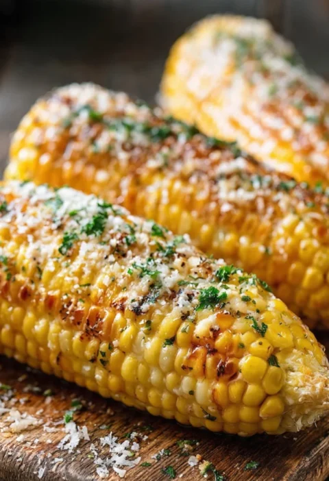 Garlic Parmesan Corn On The Cob