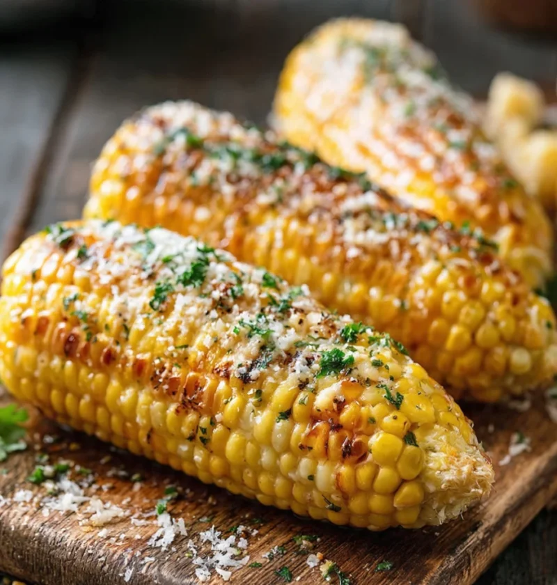 Garlic Parmesan Corn On The Cob