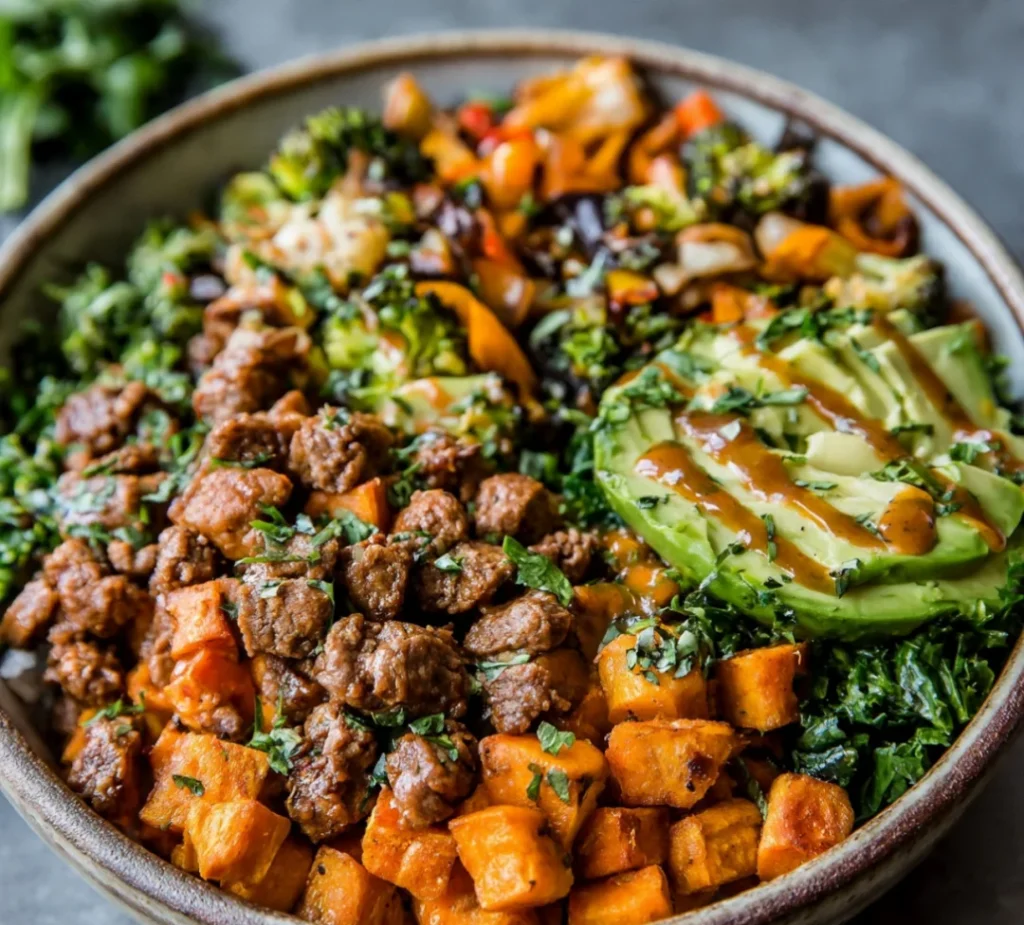 Ground Beef Sweet Potato Bowl & Tasty and Delicious