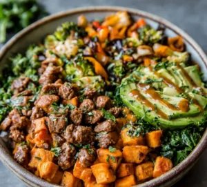 Ground Beef Sweet Potato Bowl & Tasty and Delicious