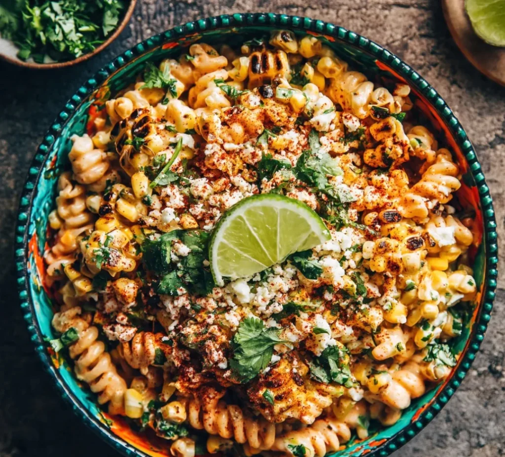 Loaded Mexican Street Corn Pasta Salad