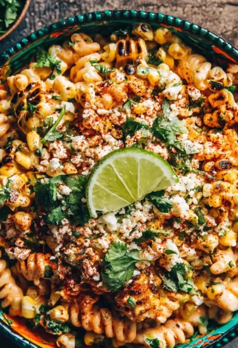 Loaded Mexican Street Corn Pasta Salad