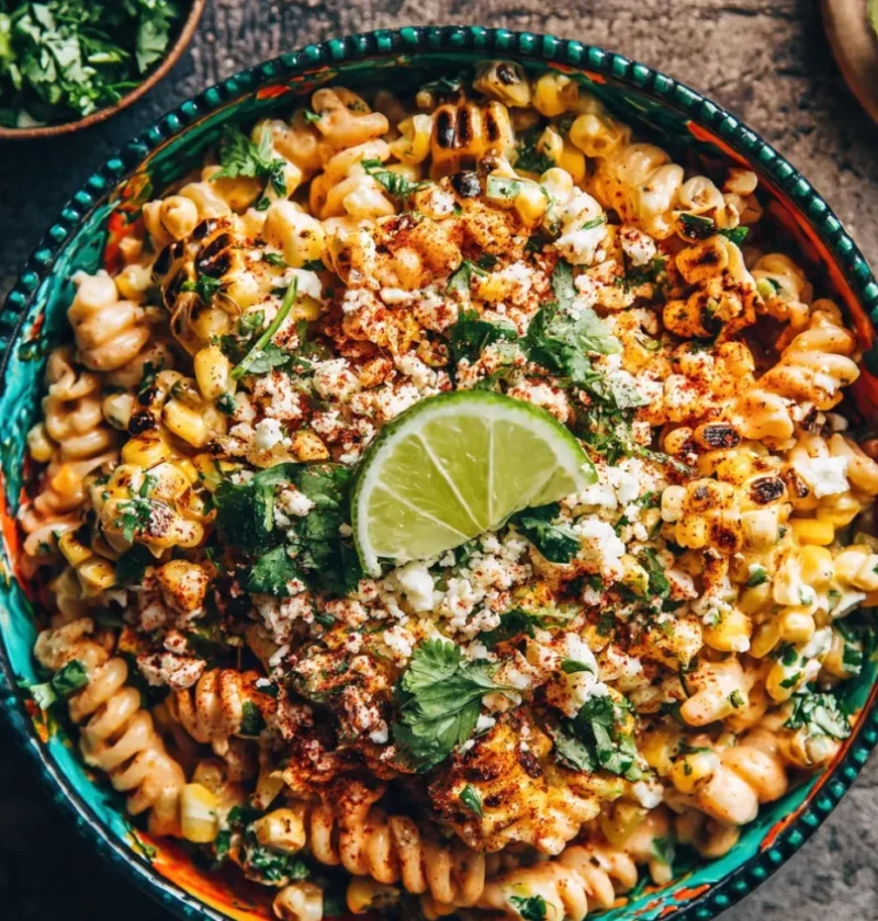 Loaded Mexican Street Corn Pasta Salad