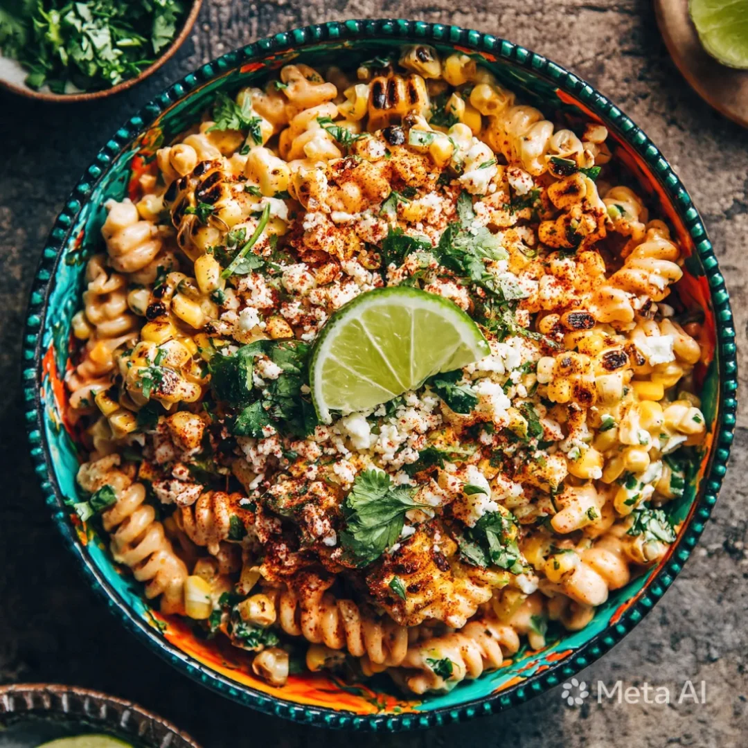 Loaded Mexican Street Corn Pasta Salad