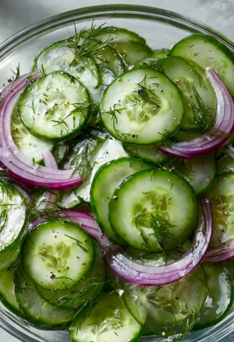 Mouthwatering Gluten Free Cucumber Salad