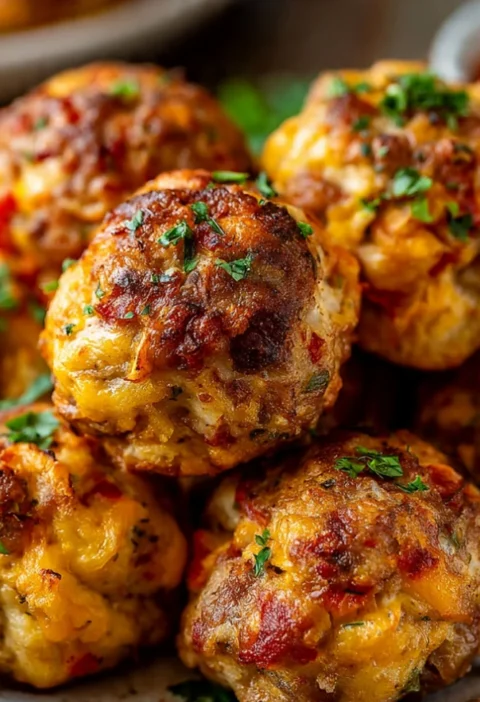Rotel Cream Cheese Sausage Balls