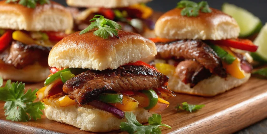 Steak Fajita Sliders - Steak Fajita Sliders