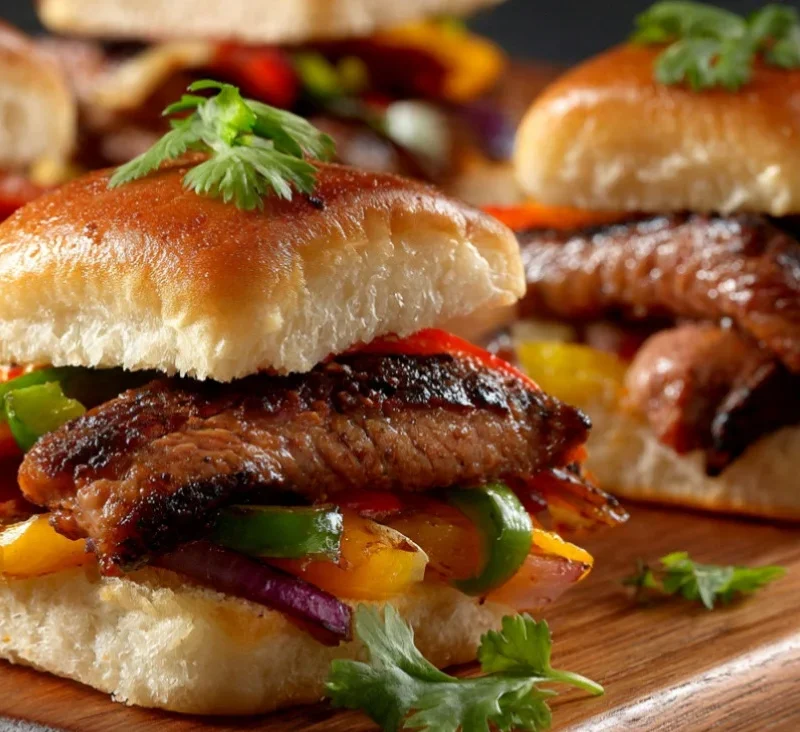 steak fajita sliders