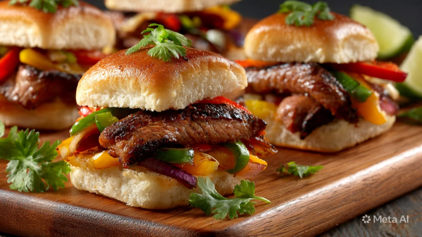 Steak Fajita Sliders